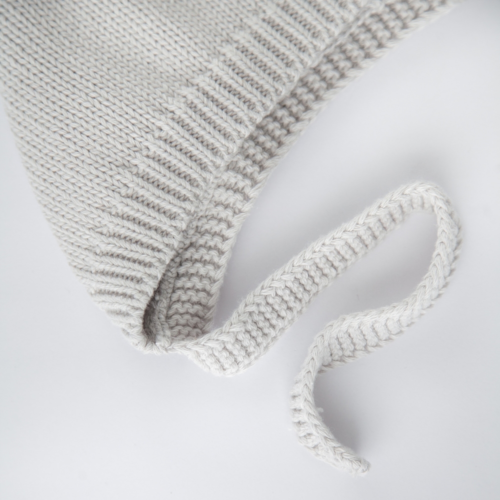 Вязаная шапочка для новорожденного, Перламутр