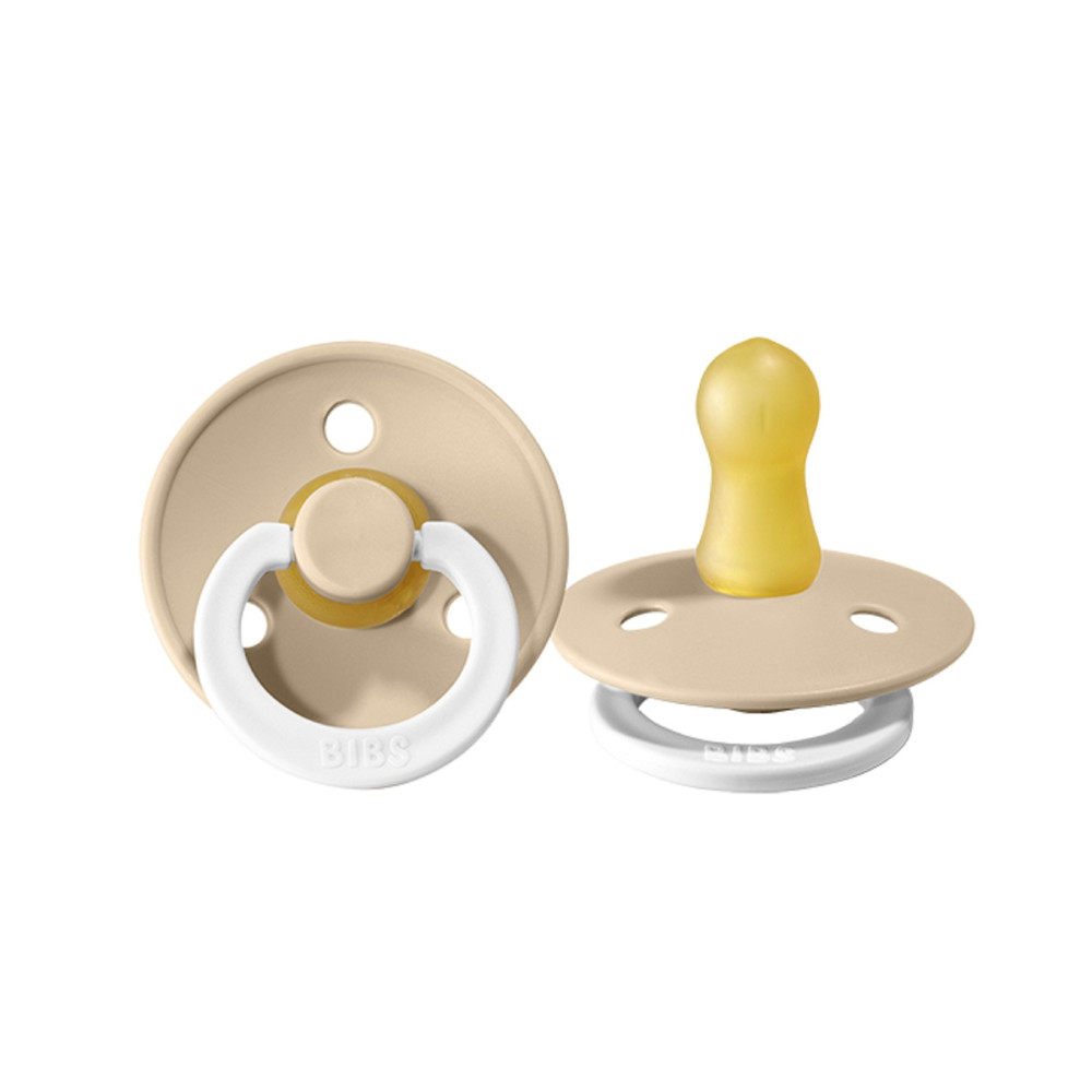 Соска-пустышка BIBS Colour Vanilla Night, 0-6 месяцев