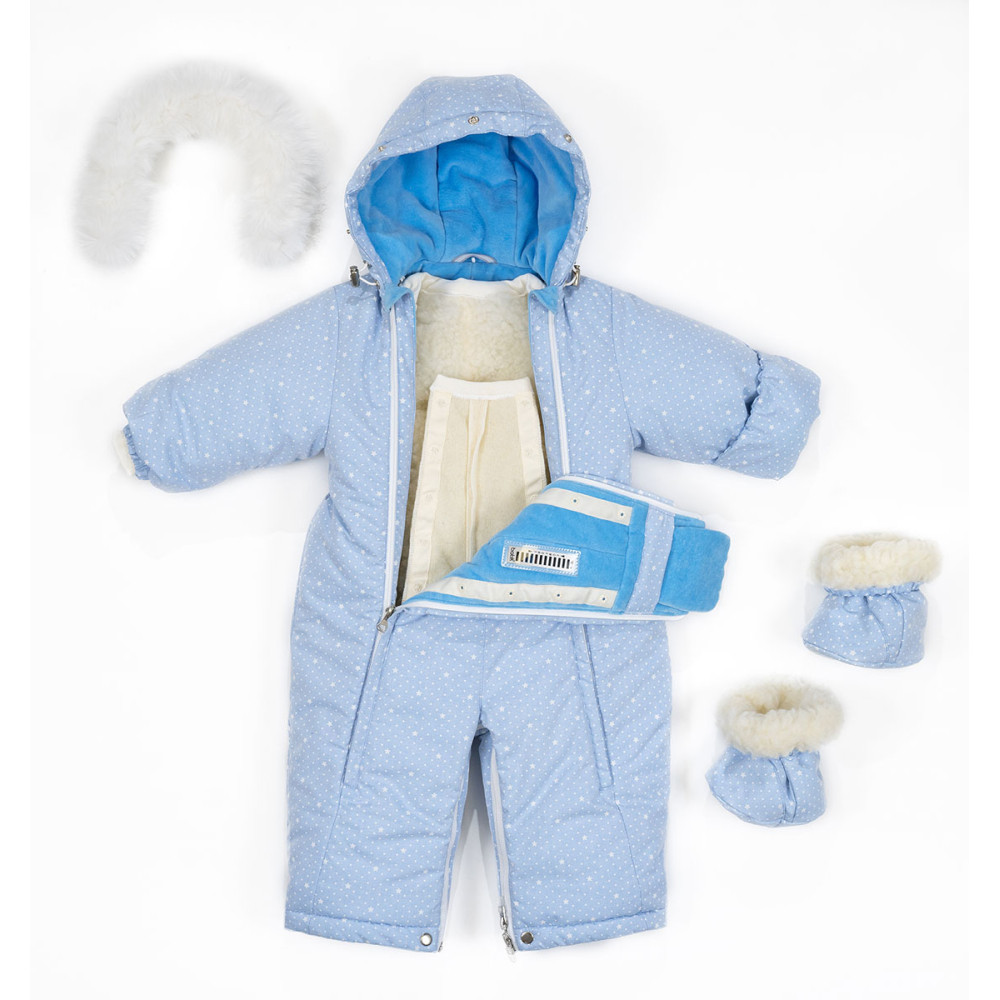 Комбинезон-трансформер "Звездочки", Голубой