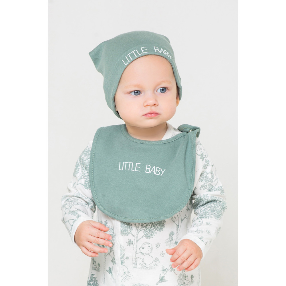 Шапочка для малыша, Серо-зеленый
