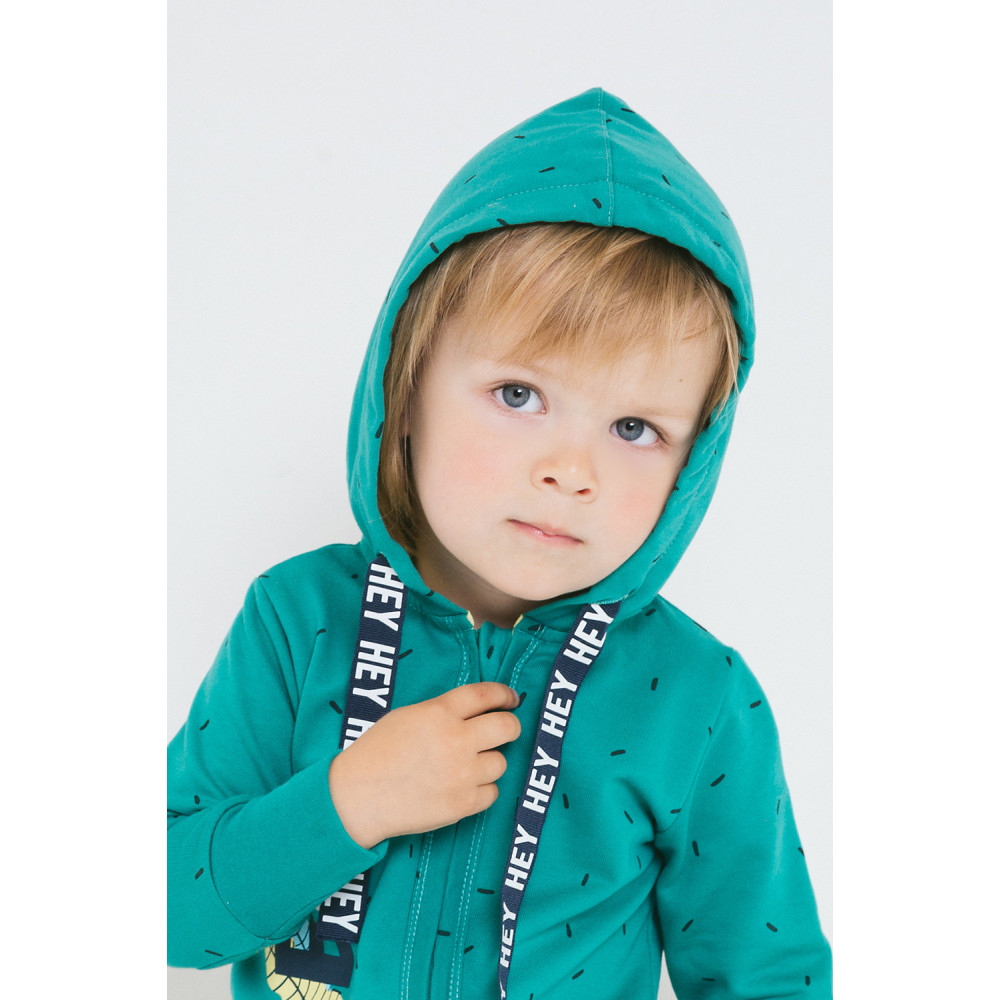 Комбинезон из футера с капюшоном "Джунгли"