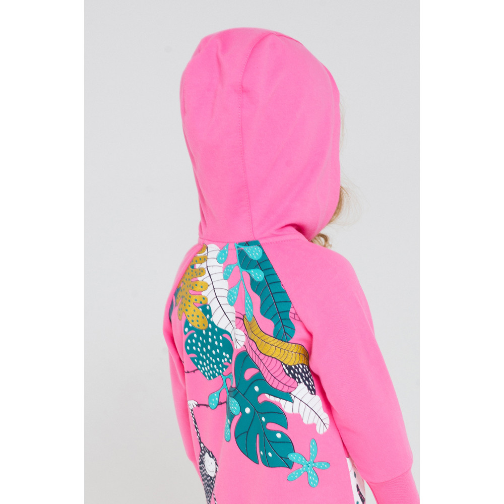 Комбинезон из футера для девочки "Джунгли"