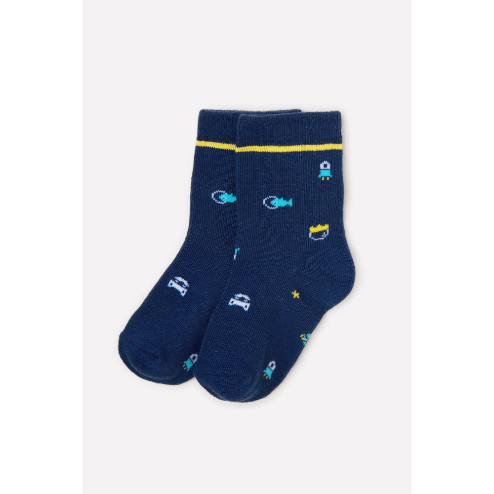 Носочки для малыша, Темно-синий