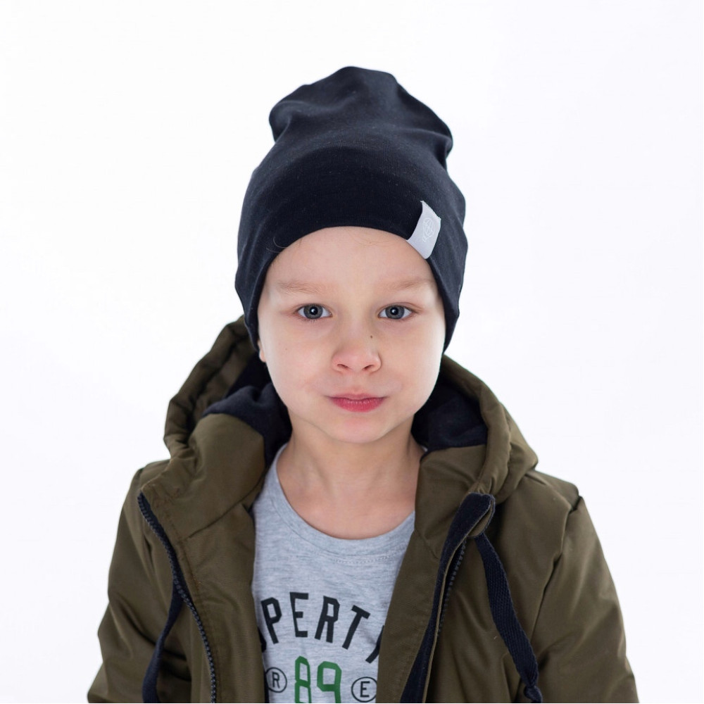 Двухслойная шапка "Черная"