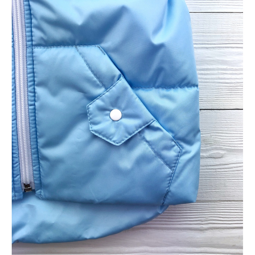 Утепленный детский жилет, Небесный