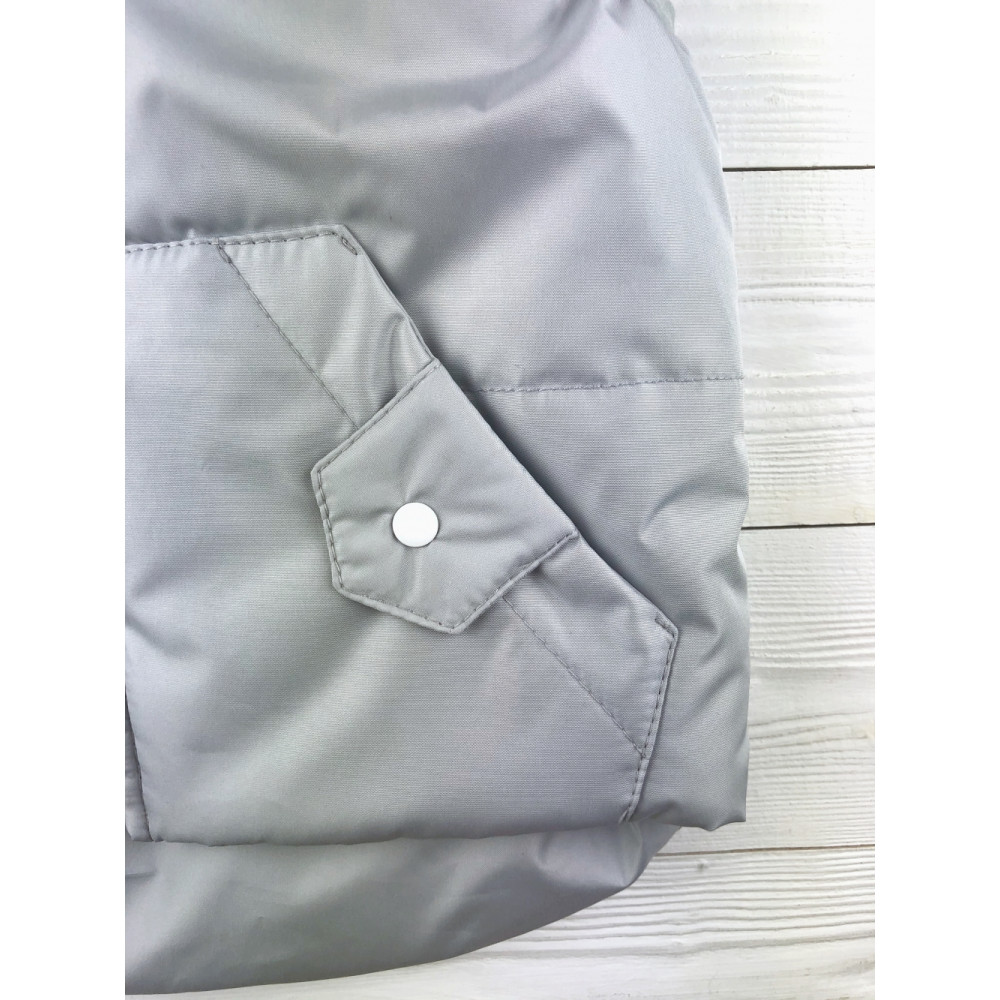 Утепленный детский жилет, Серый