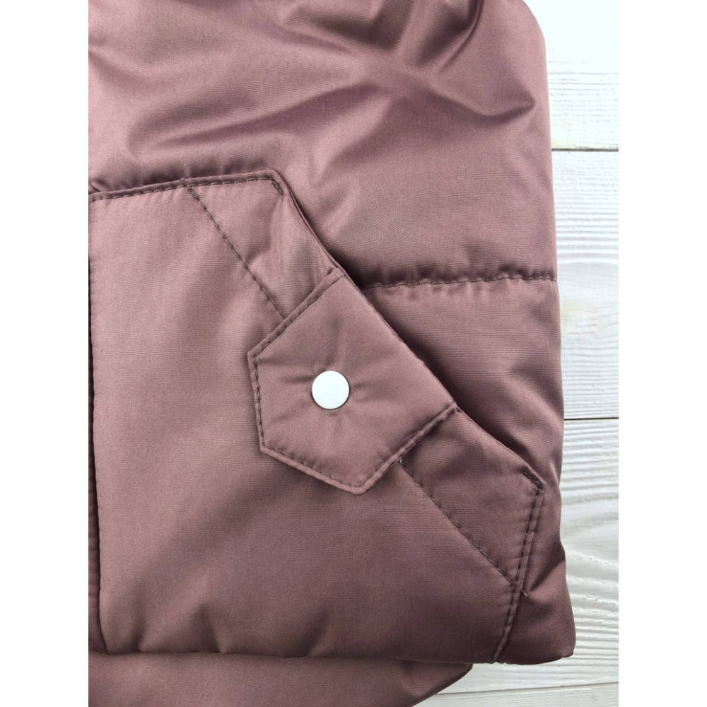 Утепленный детский жилет, Капучино