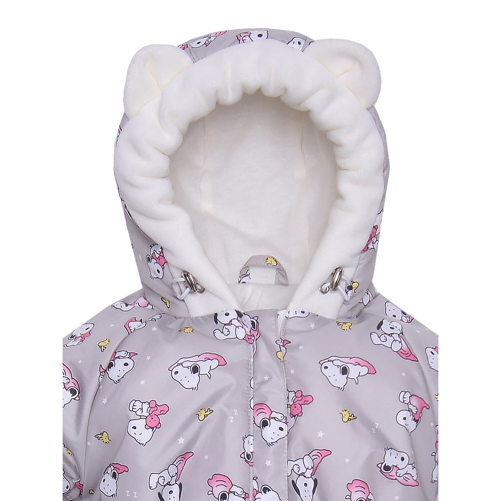 Демисезонный комбинезон "Snuppi", Розовый принт