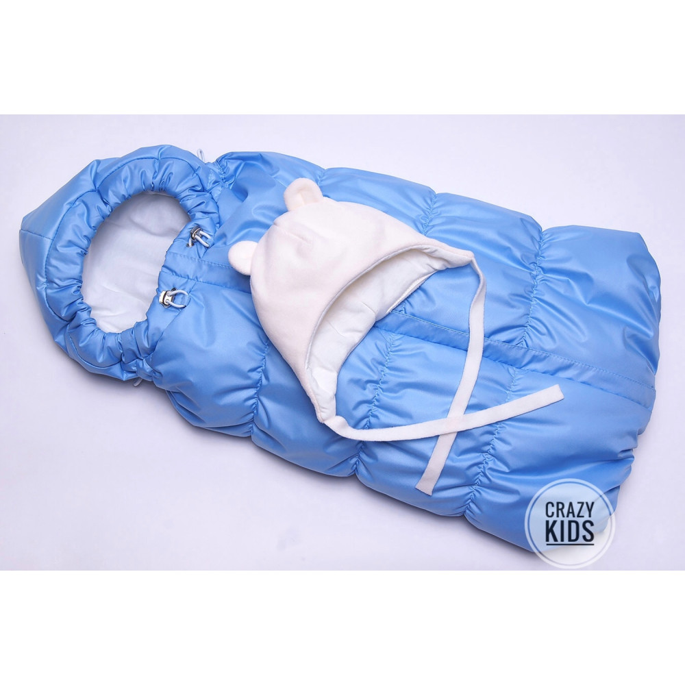 Демисезонный конверт для новорожденного "Кроха", Голубой