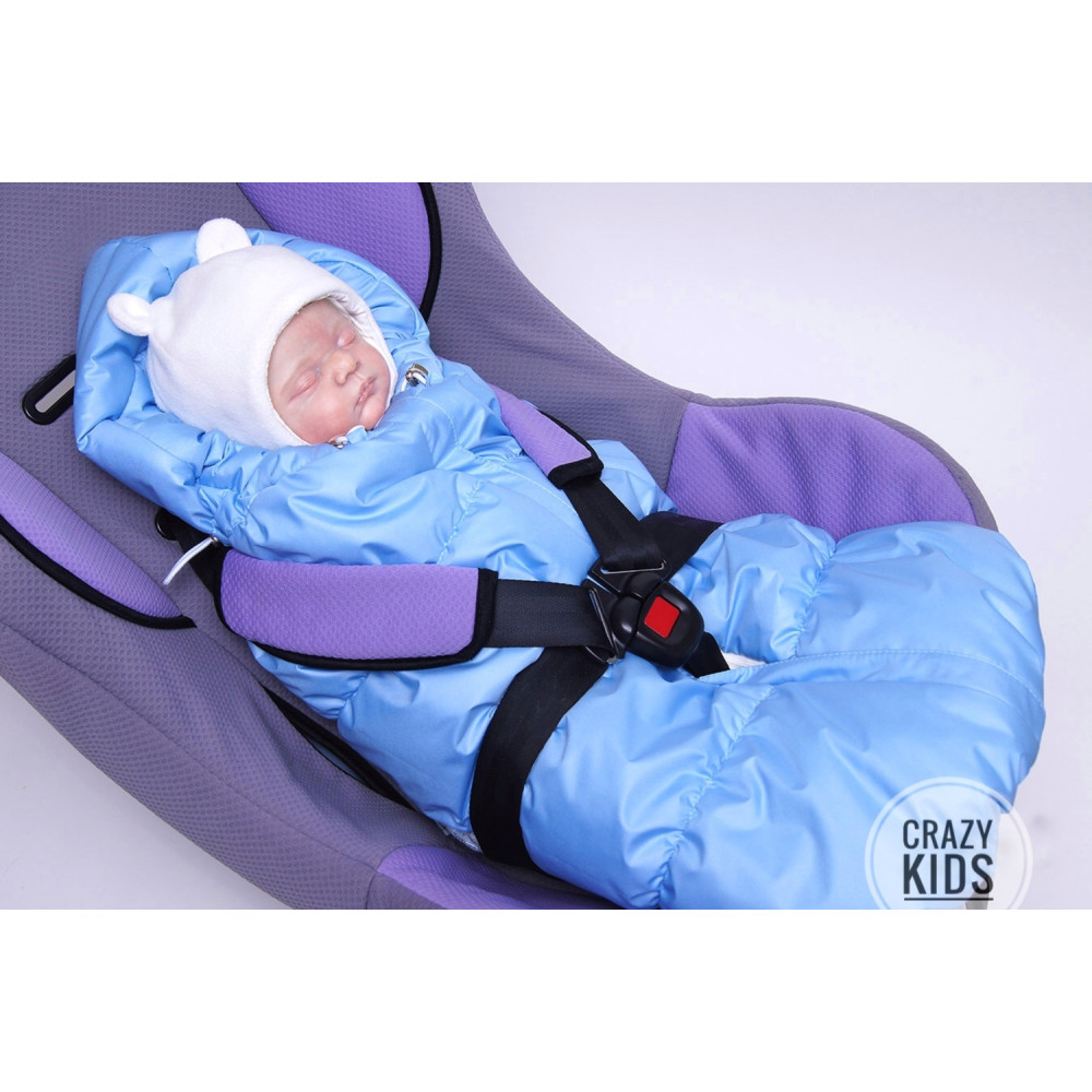 Демисезонный конверт для новорожденного "Кроха", Голубой