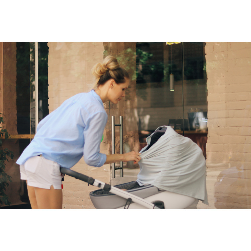 Накидка для кормления, Голубой лис