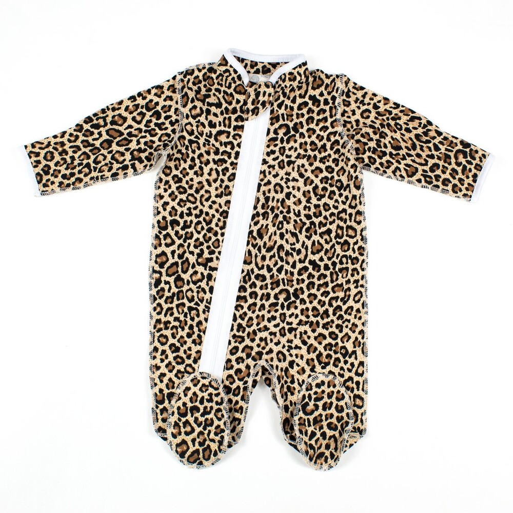 Комбинезон на молнии, леопард