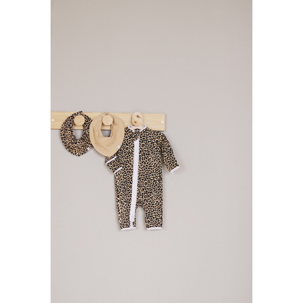 Комбинезон на молнии, леопард