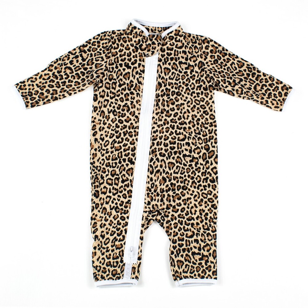 Комбинезон на молнии, леопард