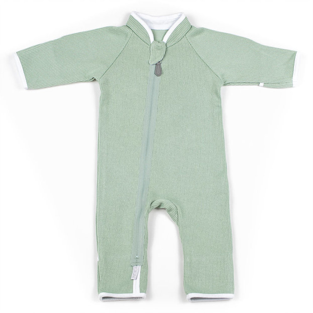 Вязаный комбинезон на молнии, Аква