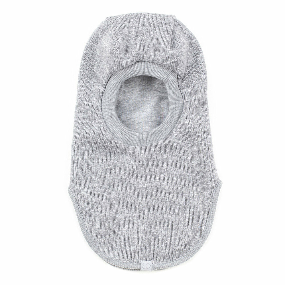 Утепленный вязаный шлем из флиса, Серый