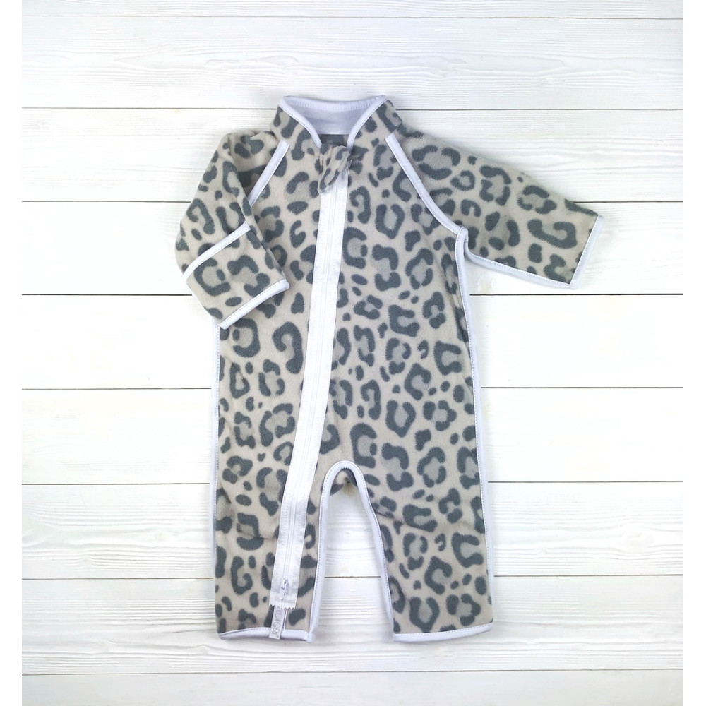 Утепленный комбинезон из флиса, Леопард