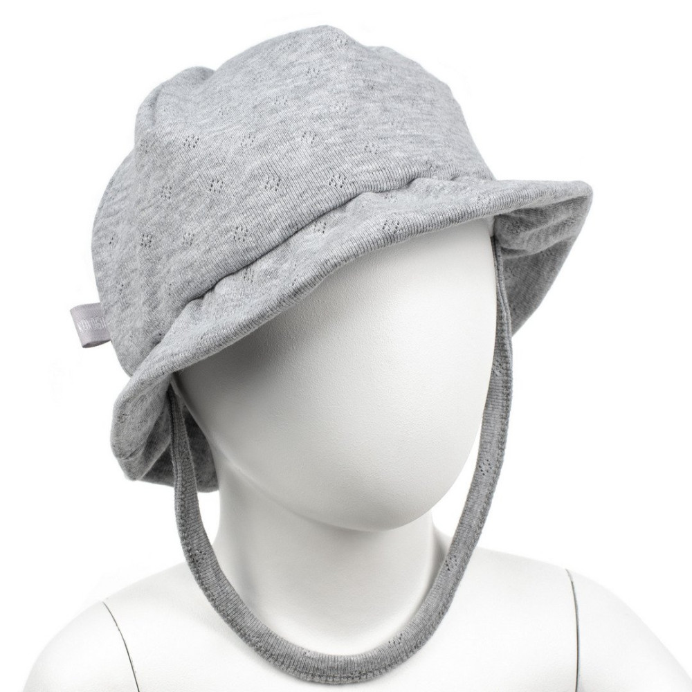 Панама для малыша, Ажур серый