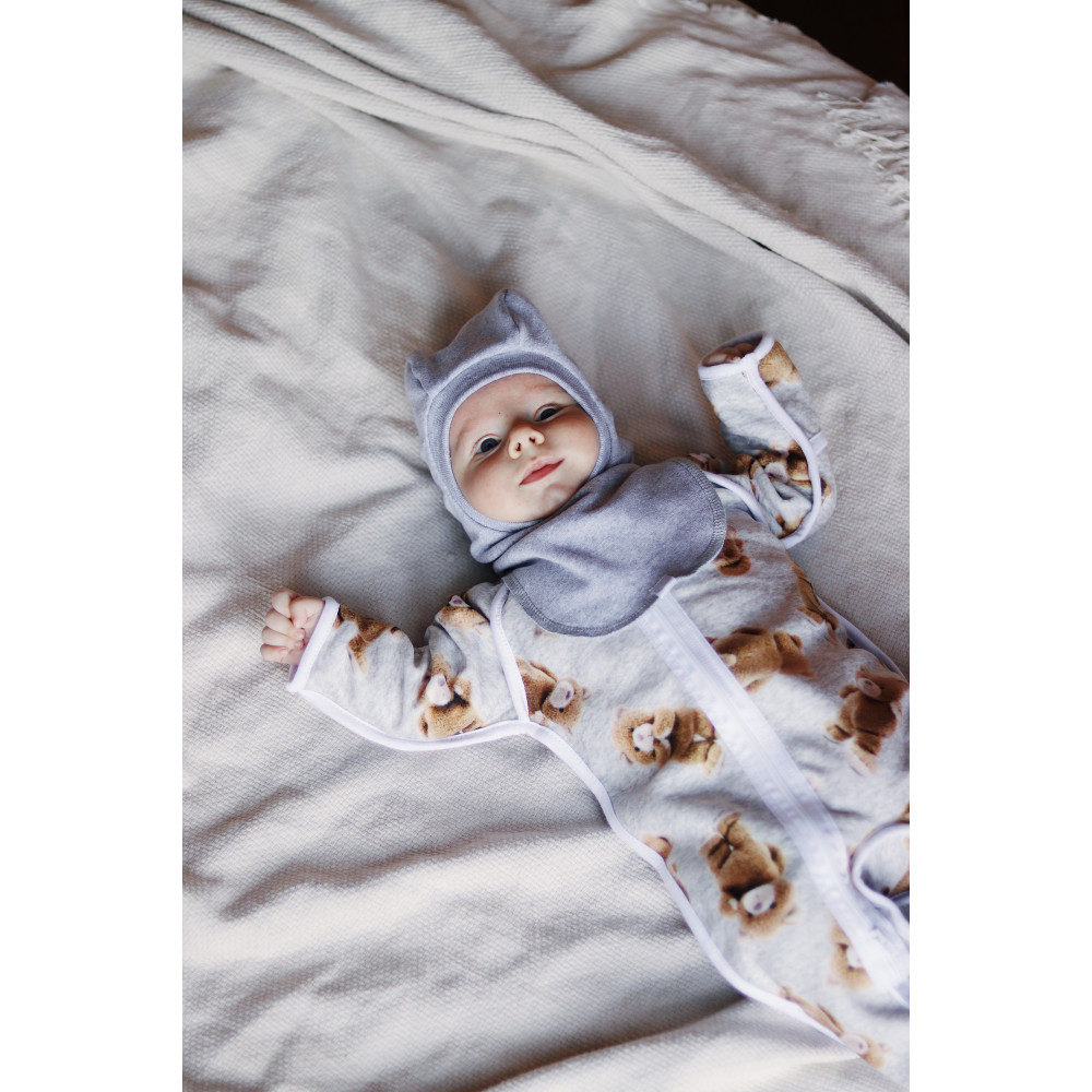 Утепленный комбинезон из флиса, Мишки