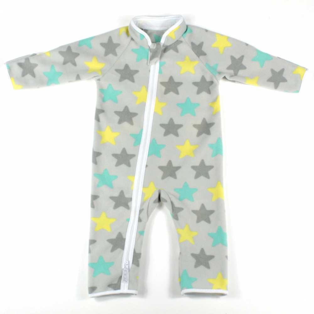 Утепленный комбинезон из флиса, Ментол звезды