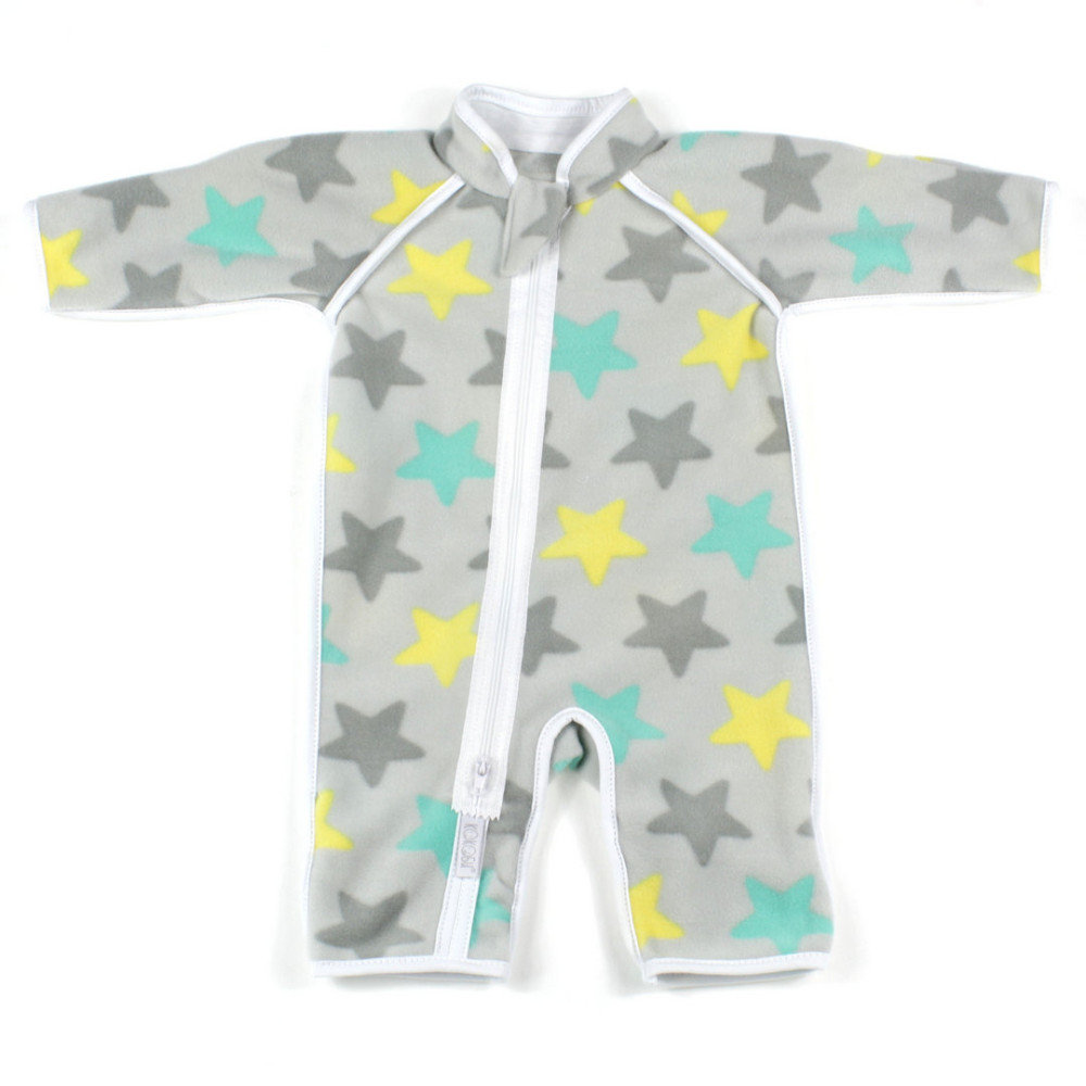 Утепленный комбинезон из флиса, Ментол звезды