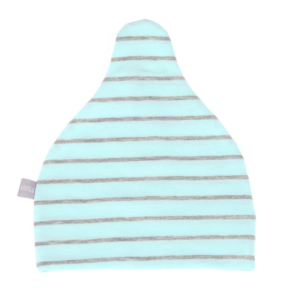 Шапочка Кокоби, ментол+серый