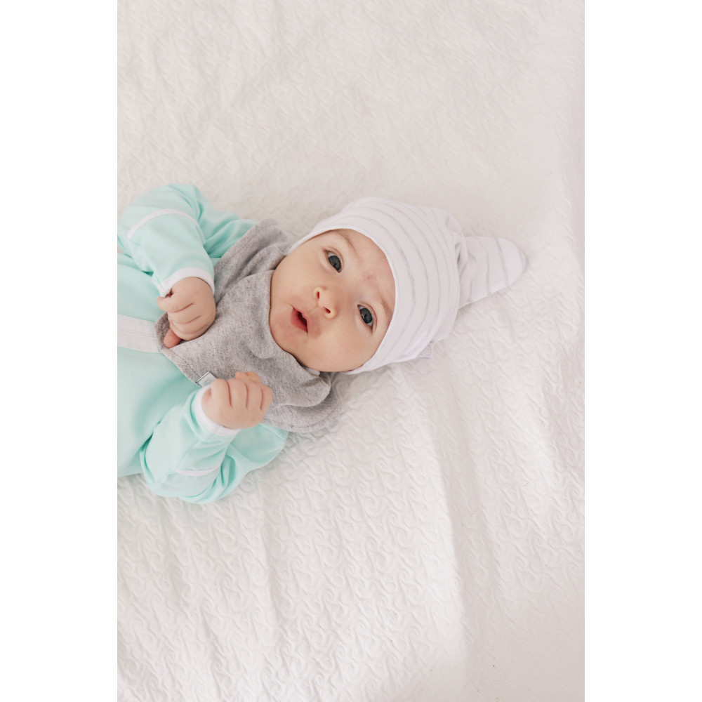 Шапочка Кокоби, Белый+серый