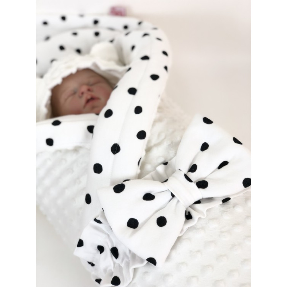 Одеяло-конверт на выписку "Горох"