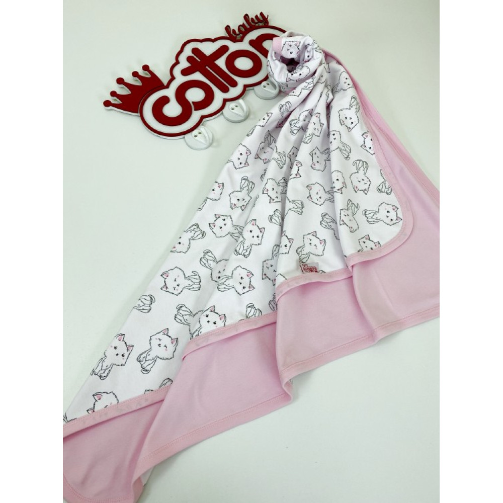 Двухсторонний трикотажный плед «Котята»