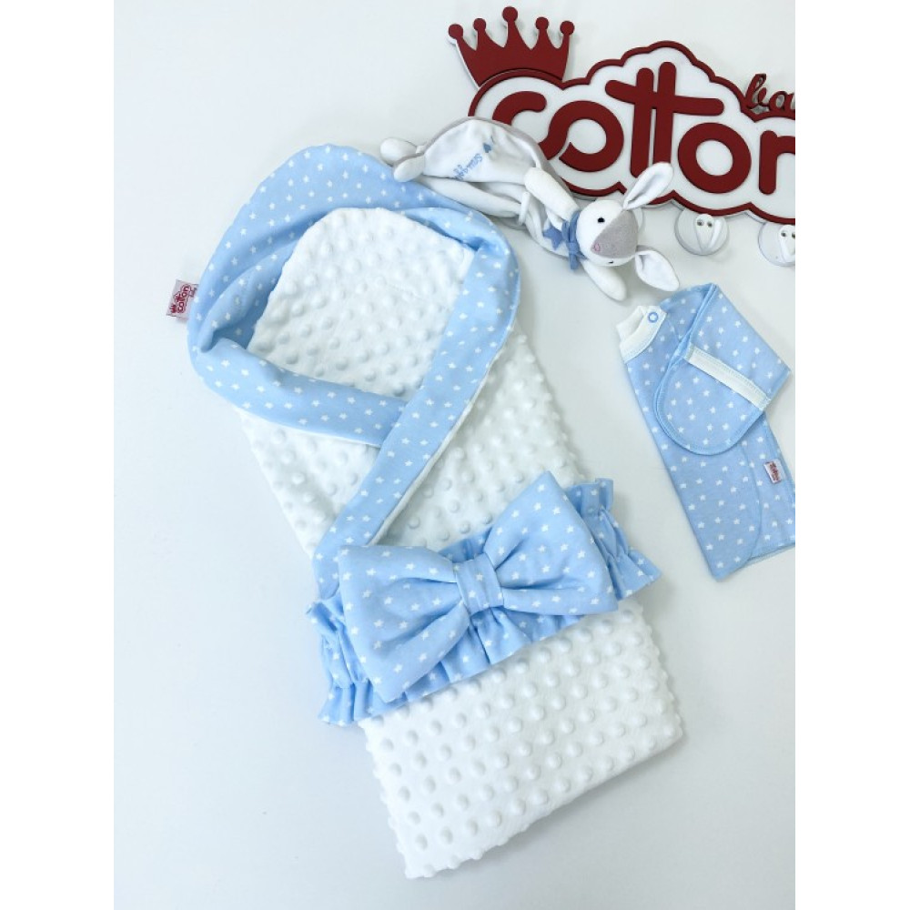 Одеяло-конверт "Звездочки", Голубой