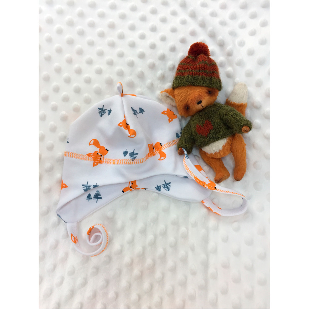 Шапочка на завязках "Лисенок"