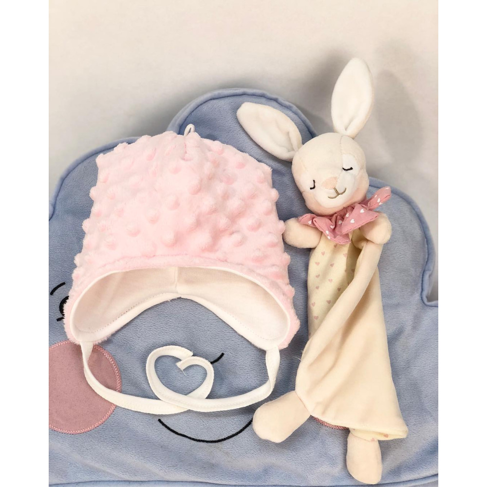 Утепленная шапочка "Мишка" для девочки