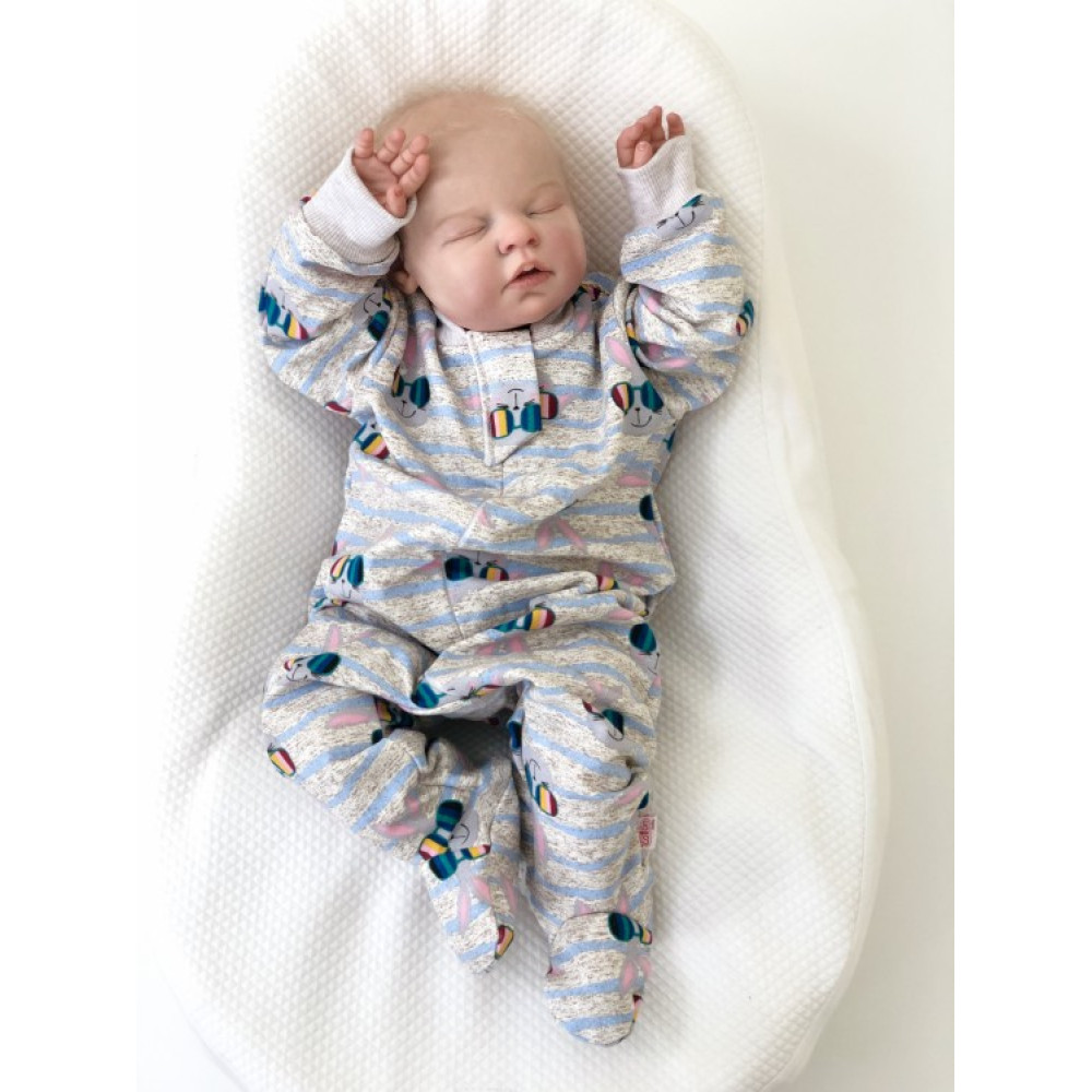 Утепленный слип "Радужный зайчик"