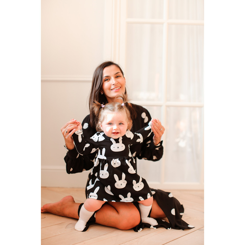 Платье для девочки "Black Rabbit"