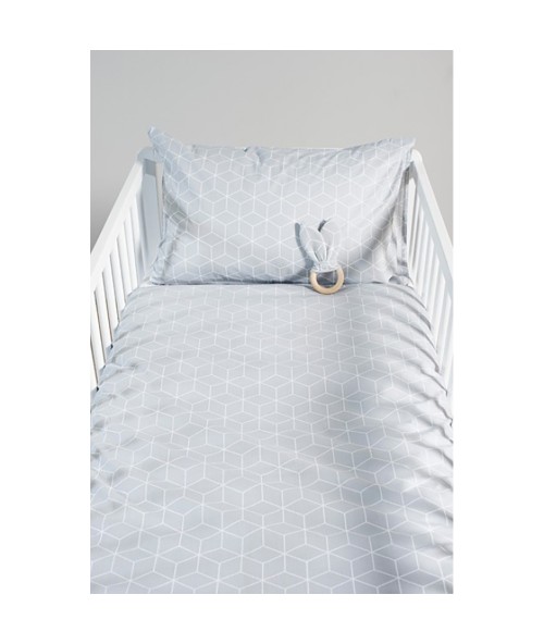 Комплект постельного белья Jollein 100x140 Graphic grey (Серый)