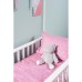 Комплект постельного белья Jollein 100x140 Graphic mauve (Розовый)
