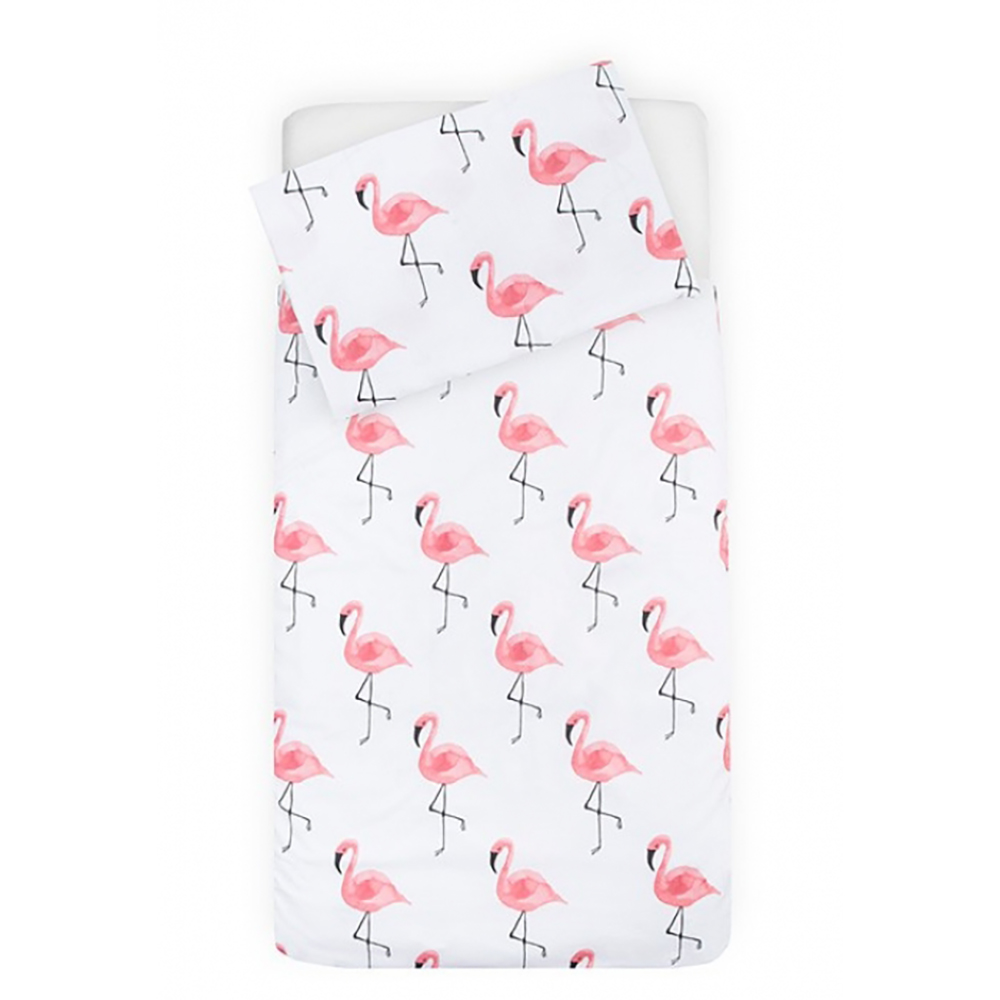 Комплект постельного белья Jollein 140x200 Flamingo (Фламинго)