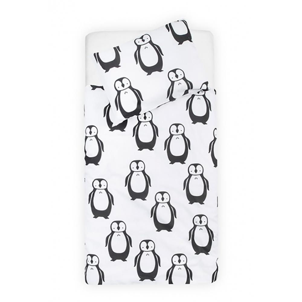Комплект постельного белья Jollein 140x200 Penguin (Пингвин)