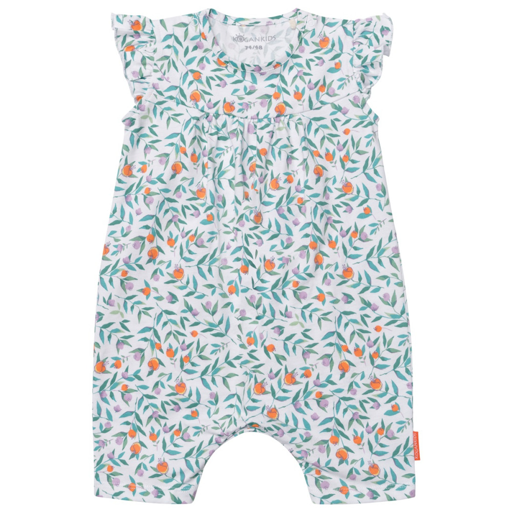 Полукомбинезон для девочки с цветочным принтом