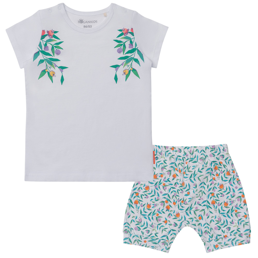 Комплект для девочки из футболки и трусов-шортиков