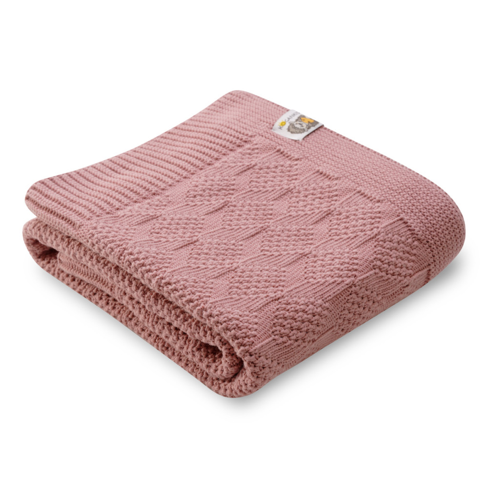 Детский плед, Пепельно-розовый