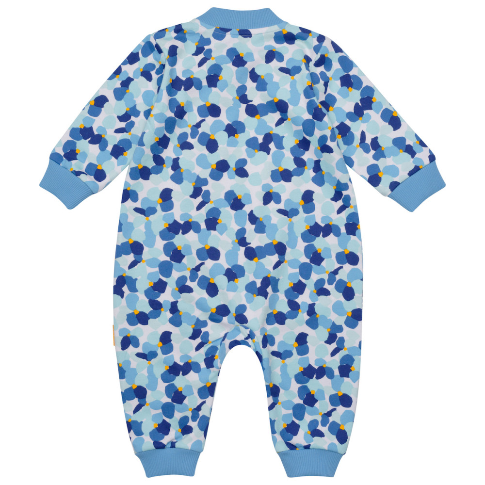 Утепленный комбинезон из футера "Лепестки"