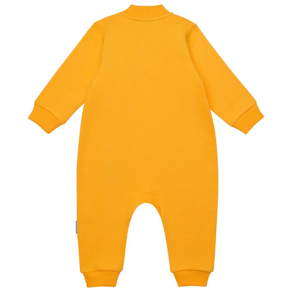 Утепленный комбинезон из футера "Желтый"