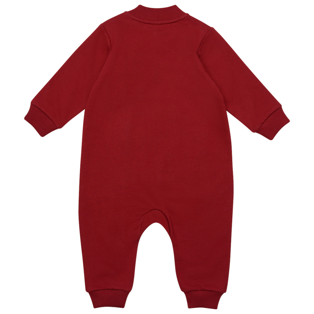 Утепленный комбинезон из футера "Каштановый"