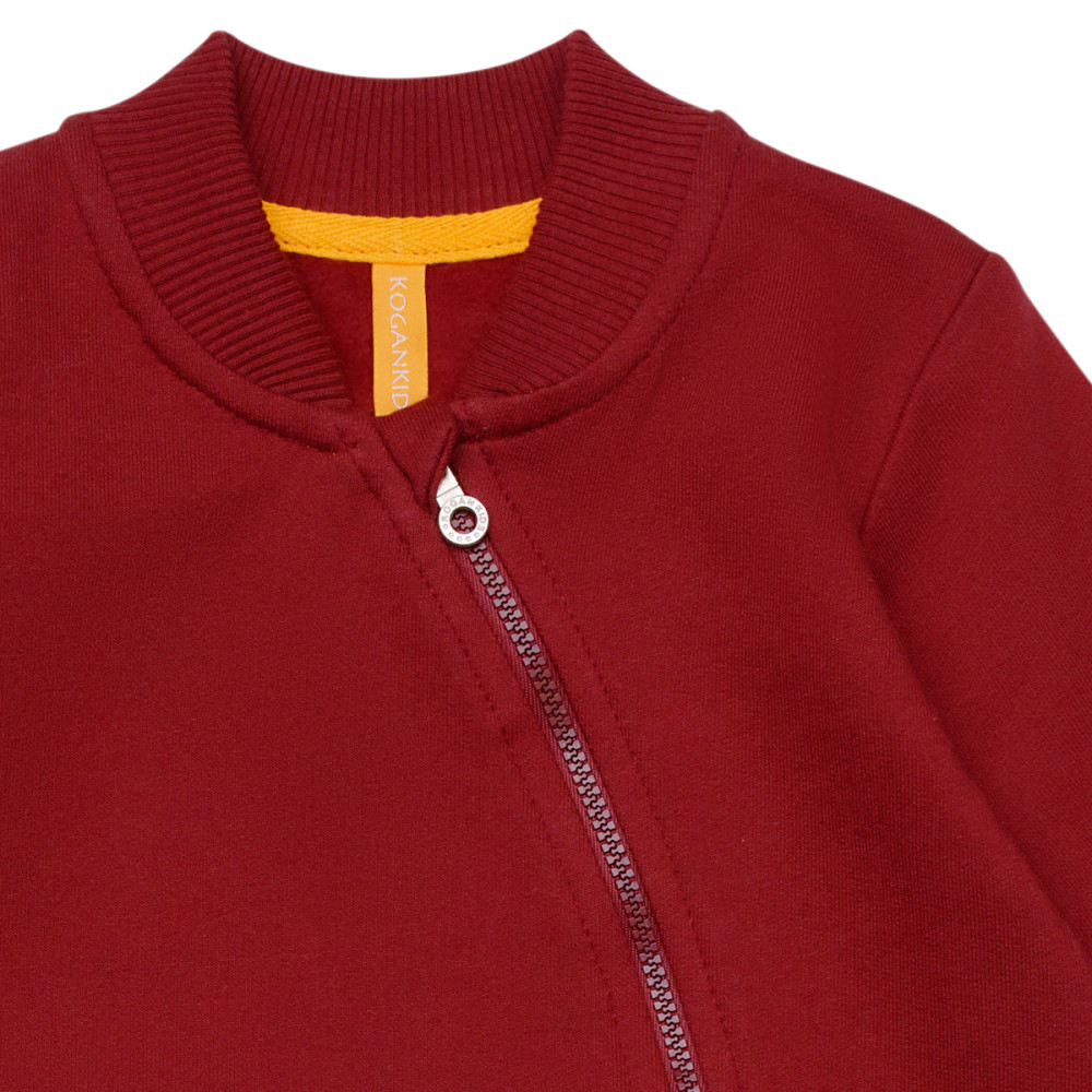 Утепленный комбинезон из футера "Каштановый"