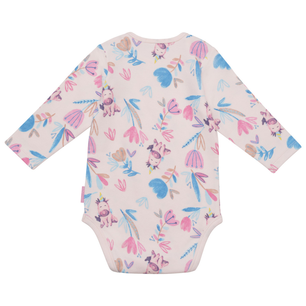 Боди для девочки "Единороги в цветах"