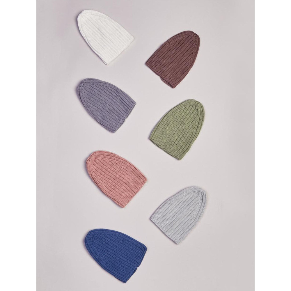 Детская вязаная шапка, Кофейная