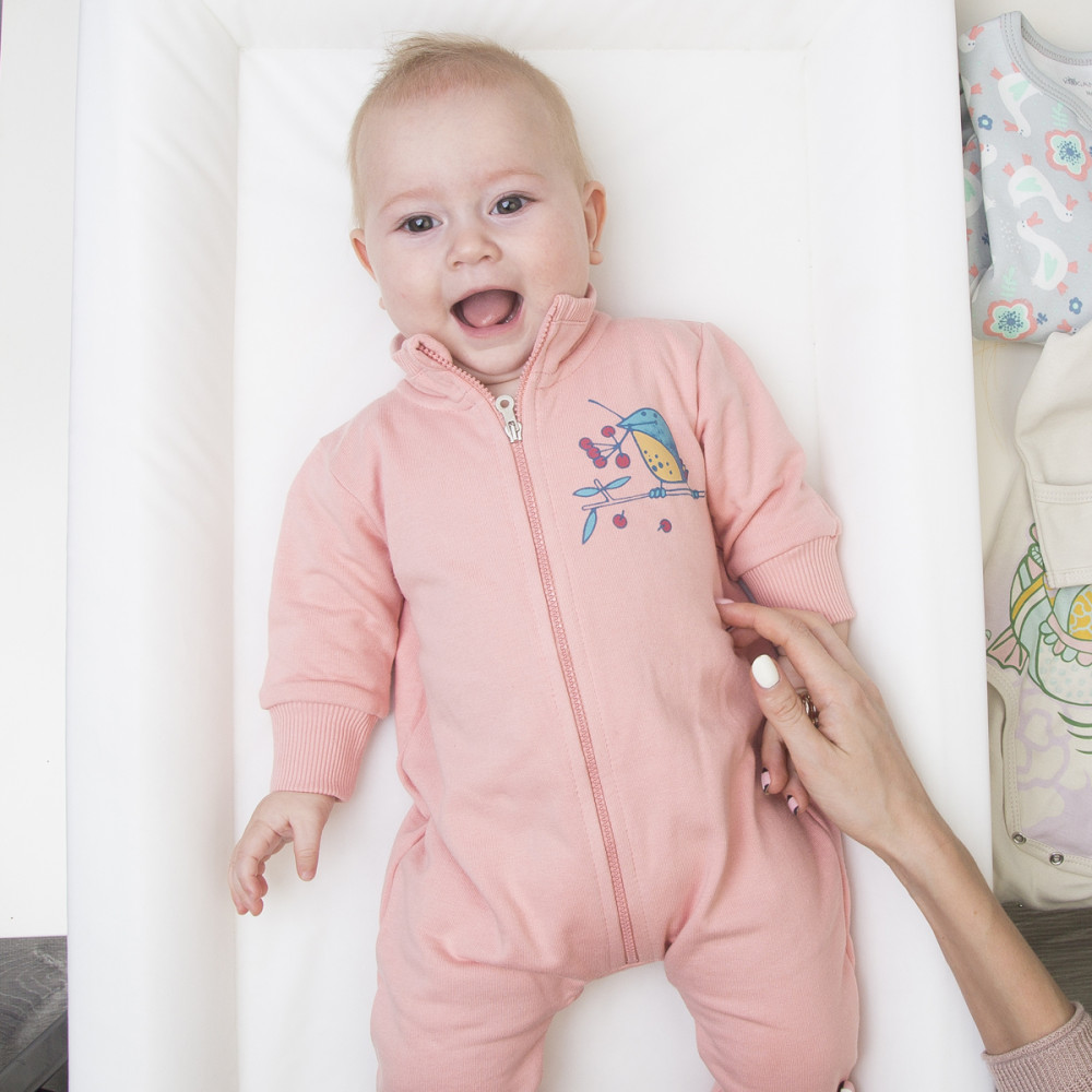 Комбинезон на молнии "Птичка" для девочки