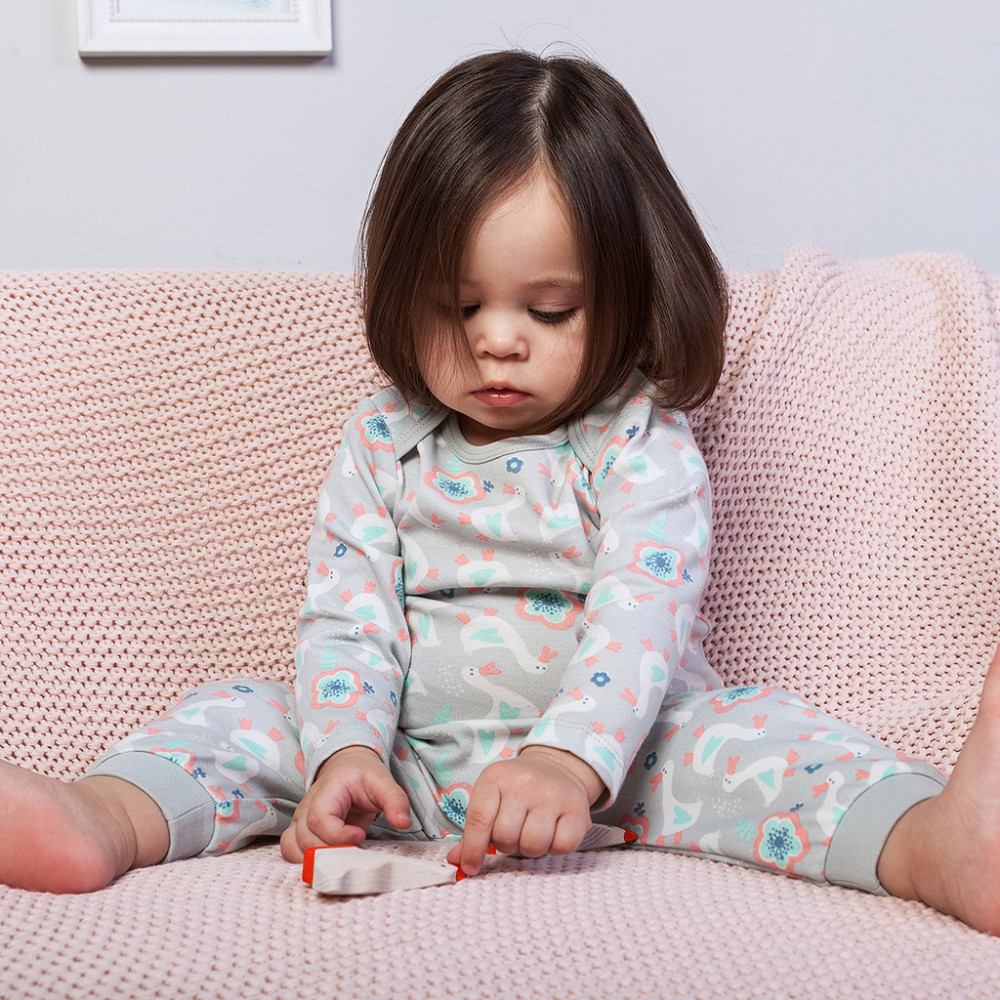 Боди с длинным рукавом "Уточки"