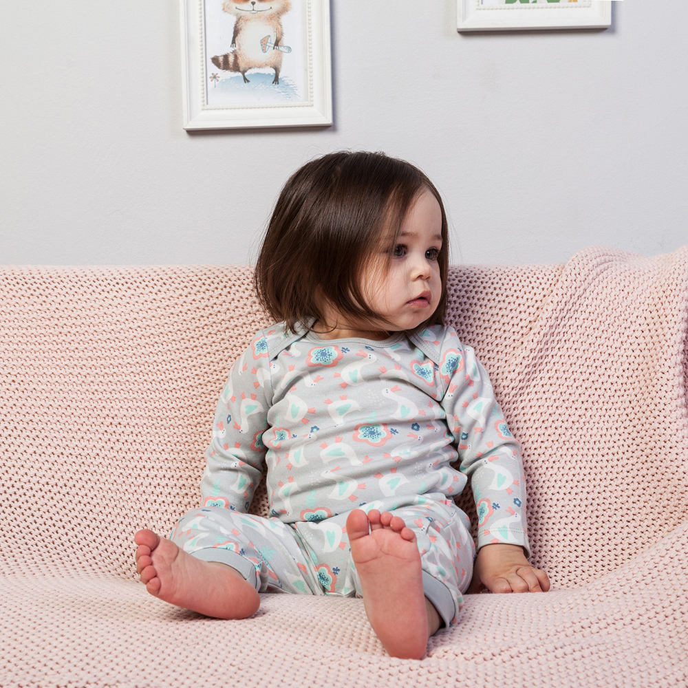 Боди с длинным рукавом "Уточки"